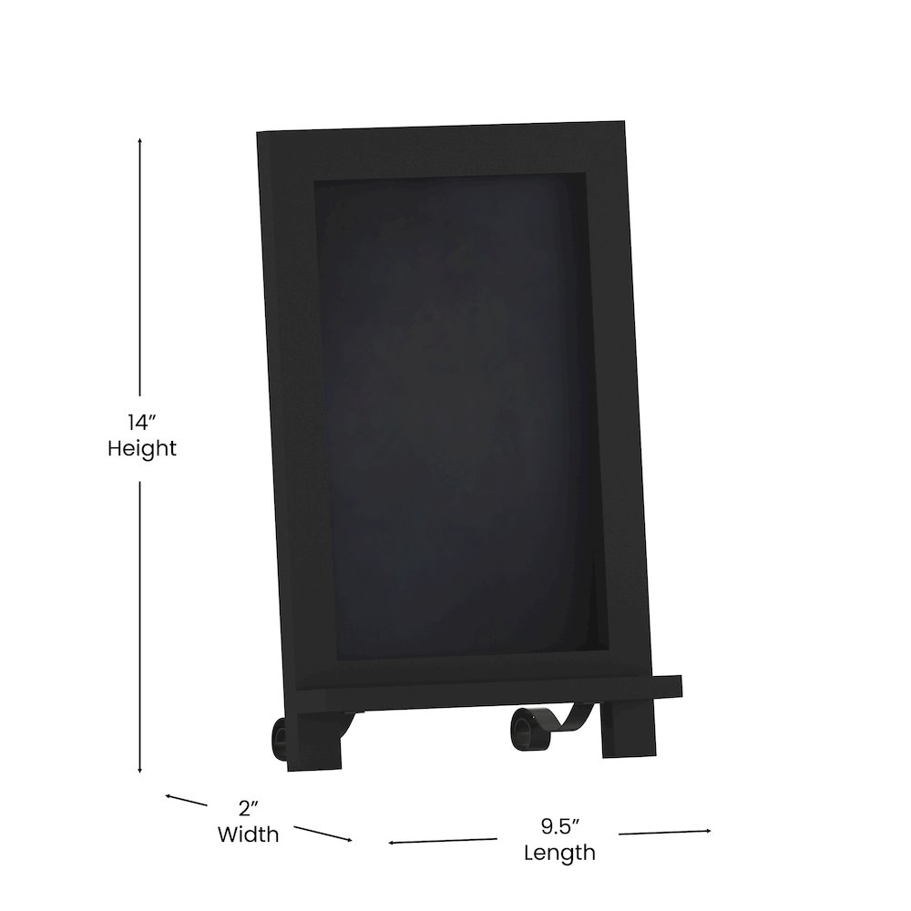 Vintage 9.5" x 14" Wooden Magnetic Chalkboards with Legs, Set of 10. Picture 6