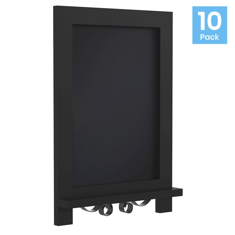 Vintage 9.5" x 14" Wooden Magnetic Chalkboards with Legs, Set of 10. Picture 1