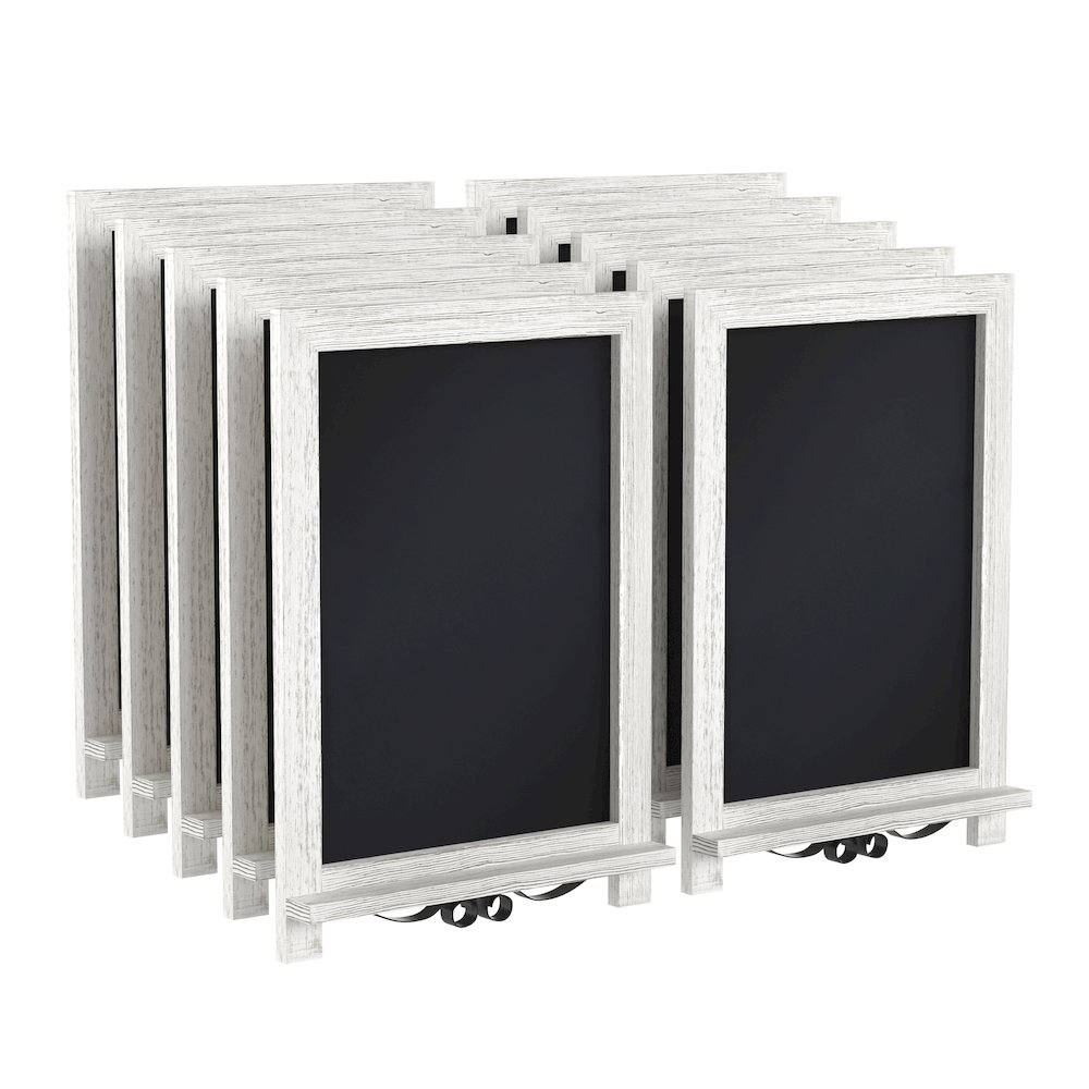 Vintage 12" x 17" Wooden Magnetic Chalkboards with Legs, Set of 10. Picture 3