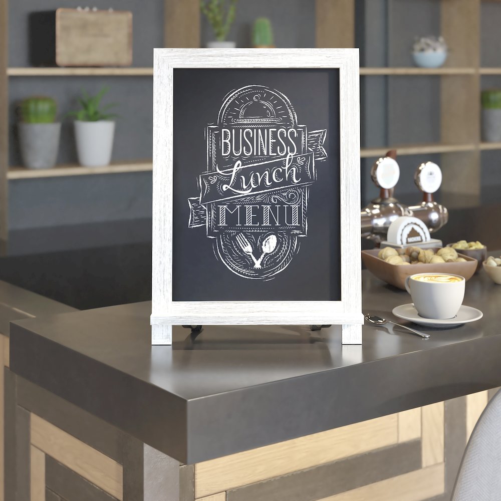 Vintage 12" x 17" Wooden Magnetic Chalkboards with Legs, Set of 10. Picture 8