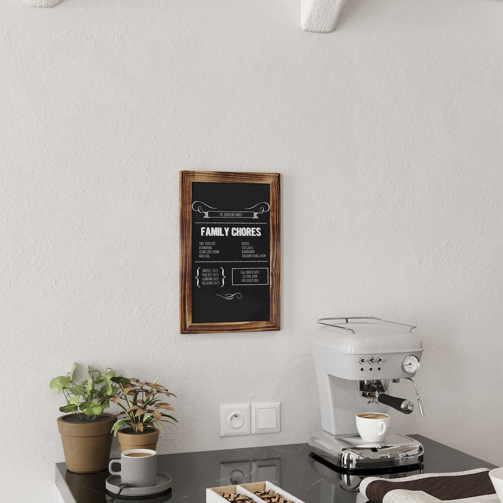 Vintage Wall Mount Magnetic Chalkboard, Set of 10. Picture 2