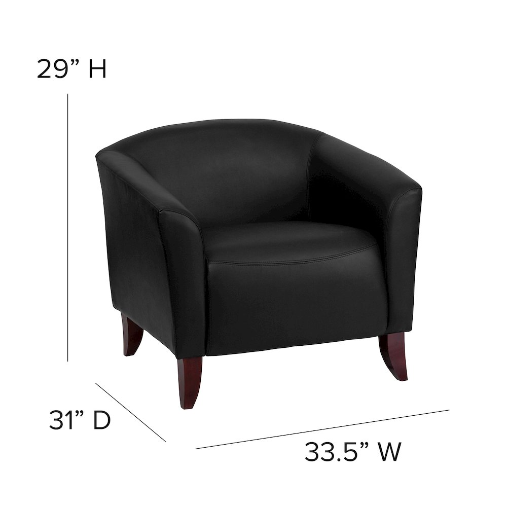 Black LeatherSoft Chair. Picture 6