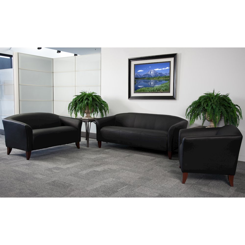 Black LeatherSoft Chair. Picture 2