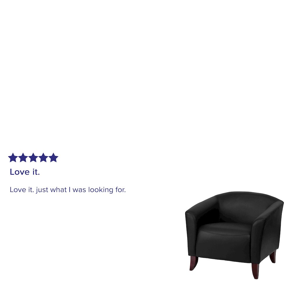 Black LeatherSoft Chair. Picture 4