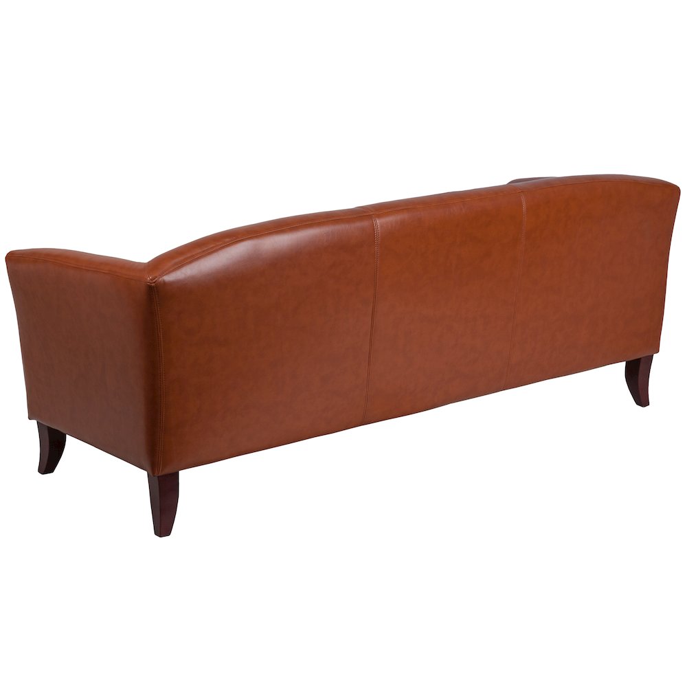 Cognac LeatherSoft Sofa. Picture 7