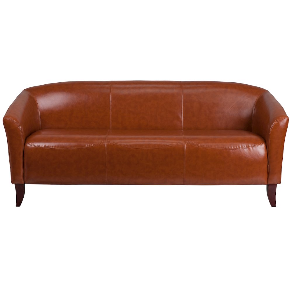 Cognac LeatherSoft Sofa. Picture 9
