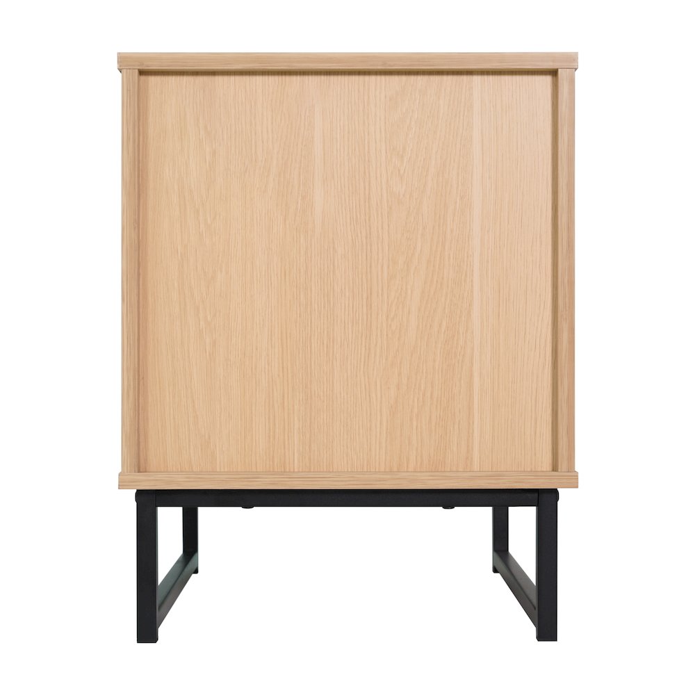 Malaki Mid-Century Modern Nightstand or End Table, Natural. Picture 6