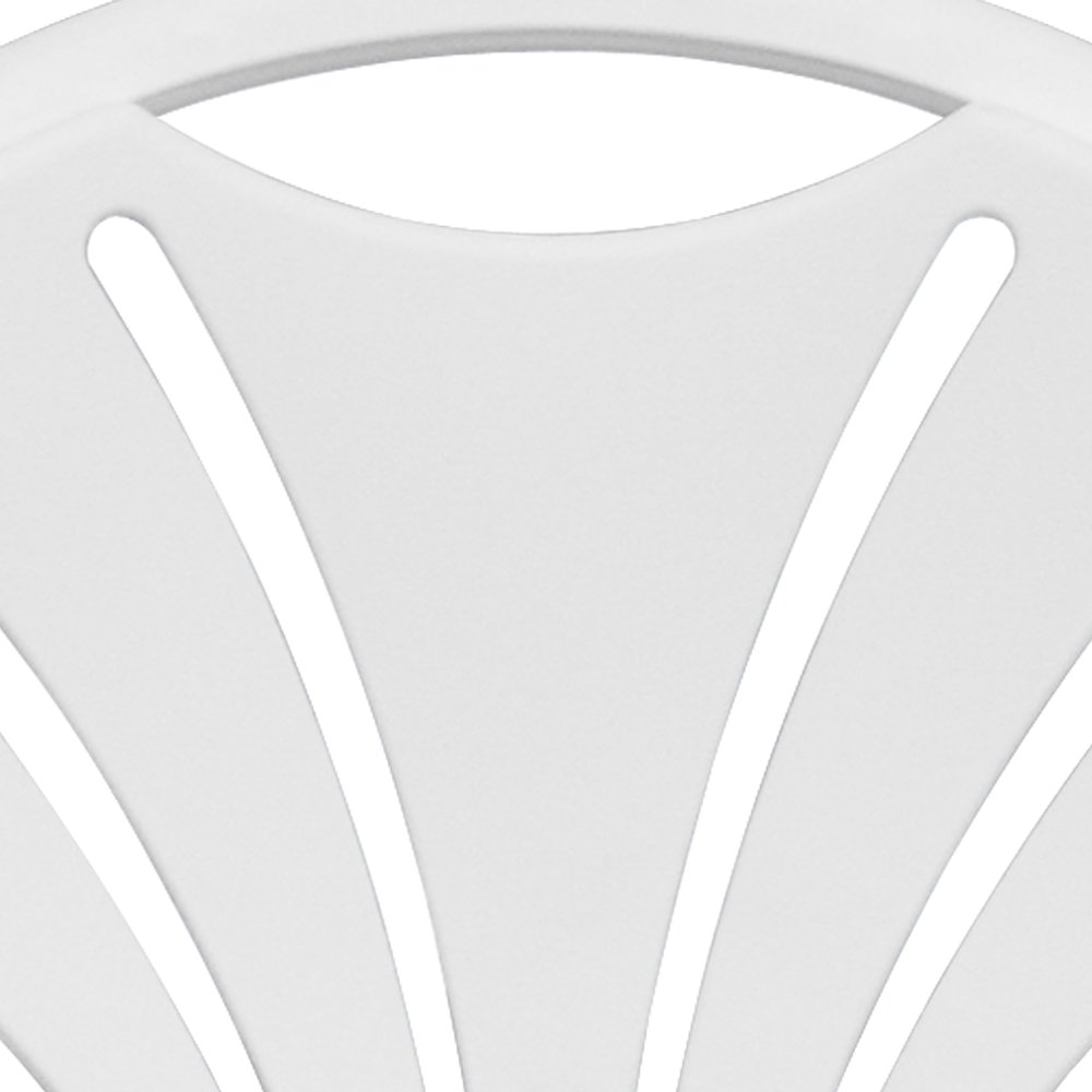 650 lb. Capacity White Plastic Fan Back Folding Chair. Picture 17