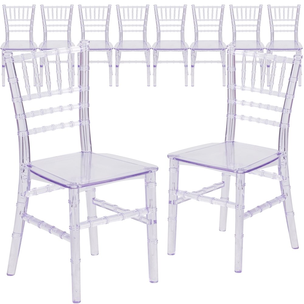 10 Pk. Kids Crystal Transparent Chiavari Chair. Picture 1