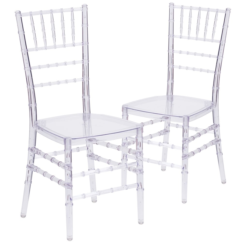 2 Pk. Flash Elegance Crystal Ice Stacking Chiavari Chair. Picture 1
