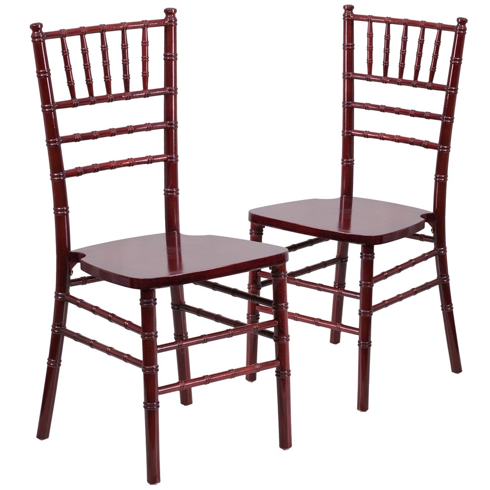 2 Pk. HERCULES Series Mahogany Wood Chiavari Chair. Picture 1