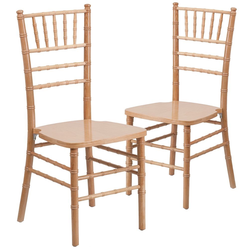 2 Pk. HERCULES Series Natural Wood Chiavari Chair. Picture 1