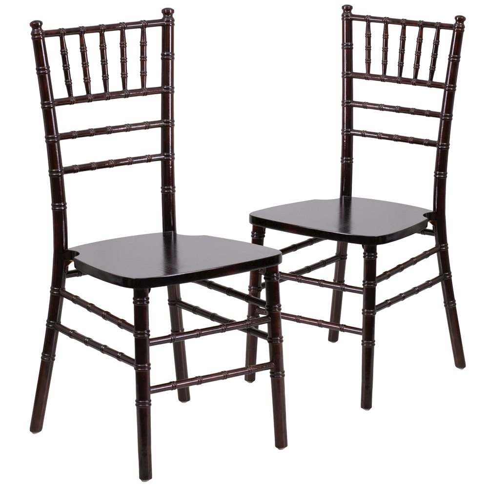 2 Pk. HERCULES Series Walnut Wood Chiavari Chair. Picture 1