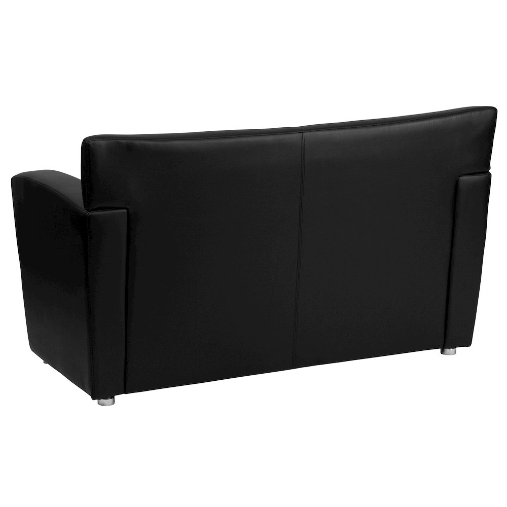 Black LeatherSoft Loveseat. Picture 7
