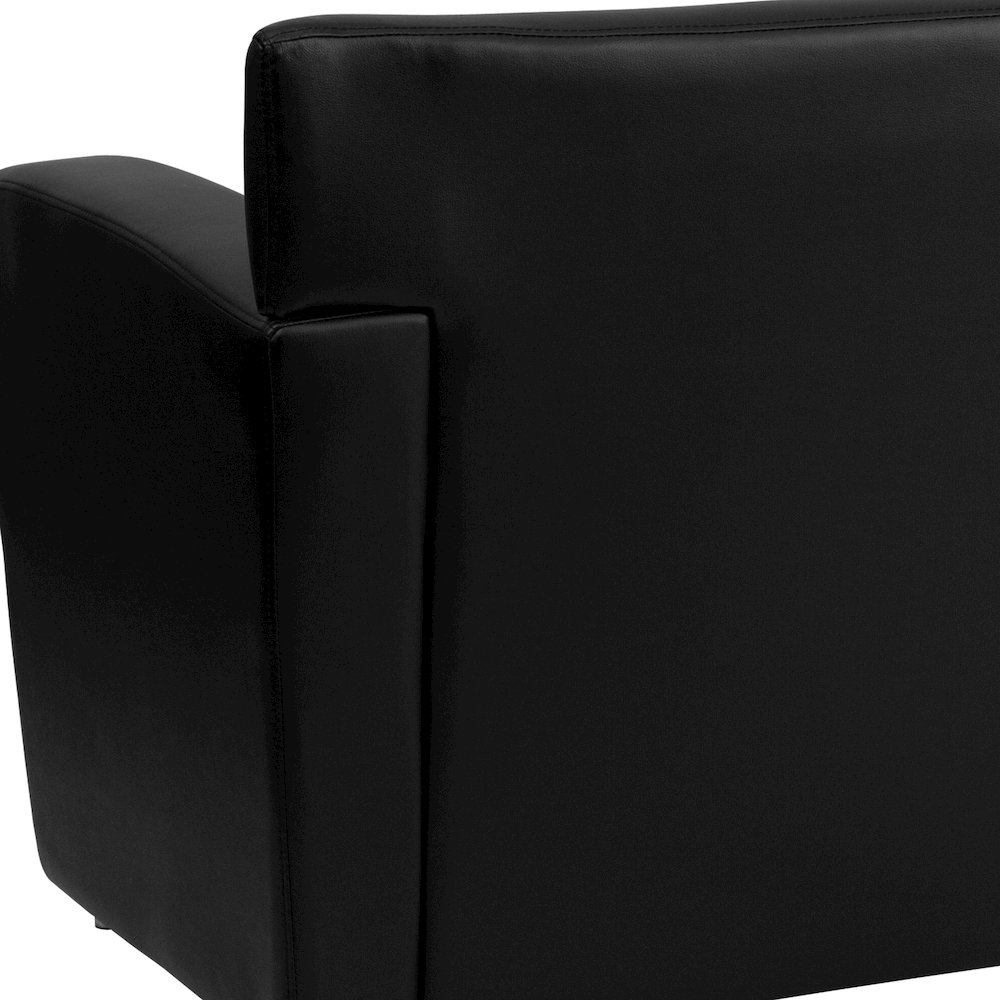 Black LeatherSoft Loveseat. Picture 8