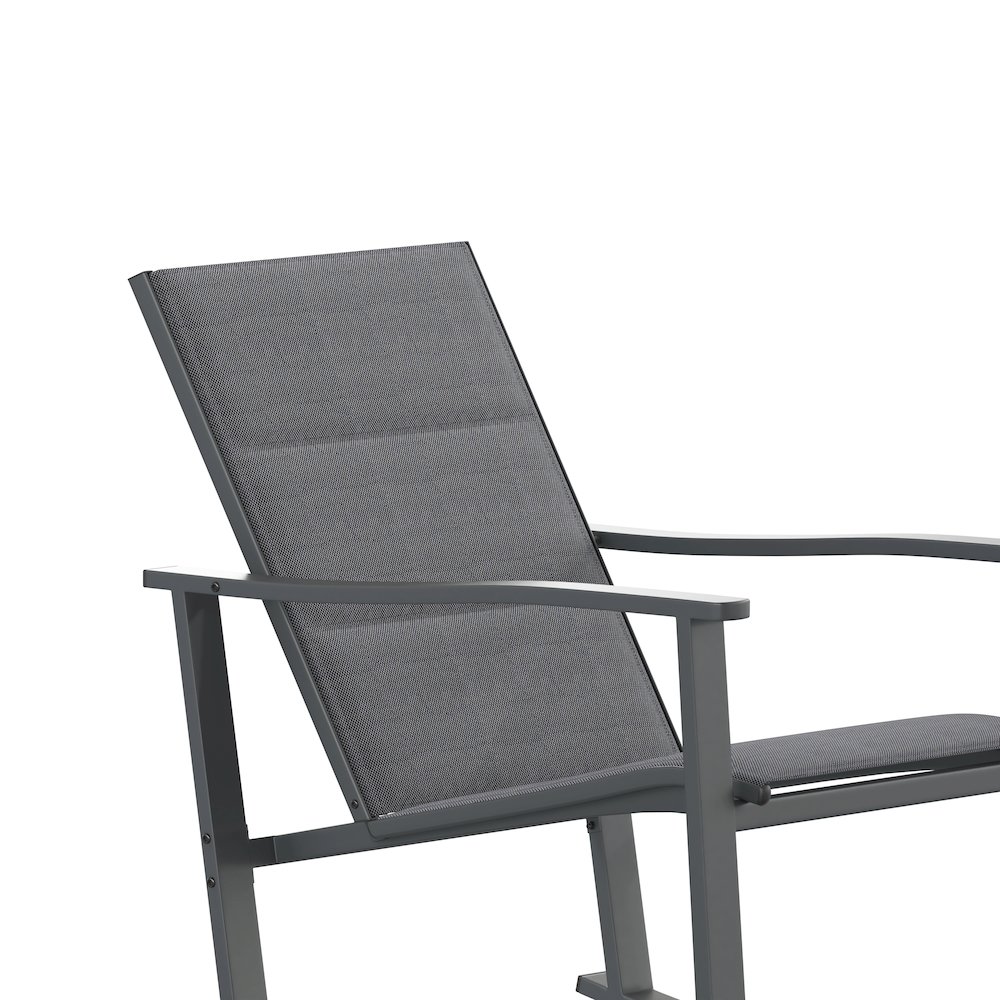 Modern Set of 2 Outdoor Rocking Chairs. Picture 10