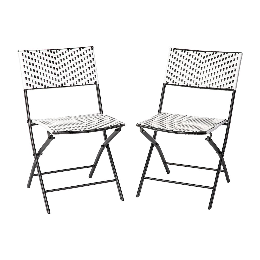 Set of 2 Modern Folding French Bistro Chairs. Picture 3