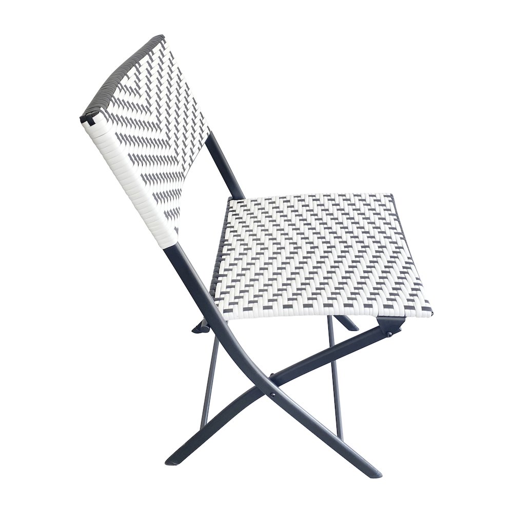 Set of 2 Modern Folding French Bistro Chairs. Picture 11