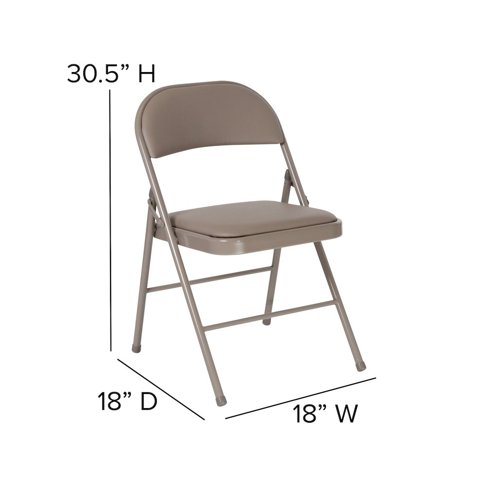 Set of 2: Padded Metal Folding Chair. Picture 7