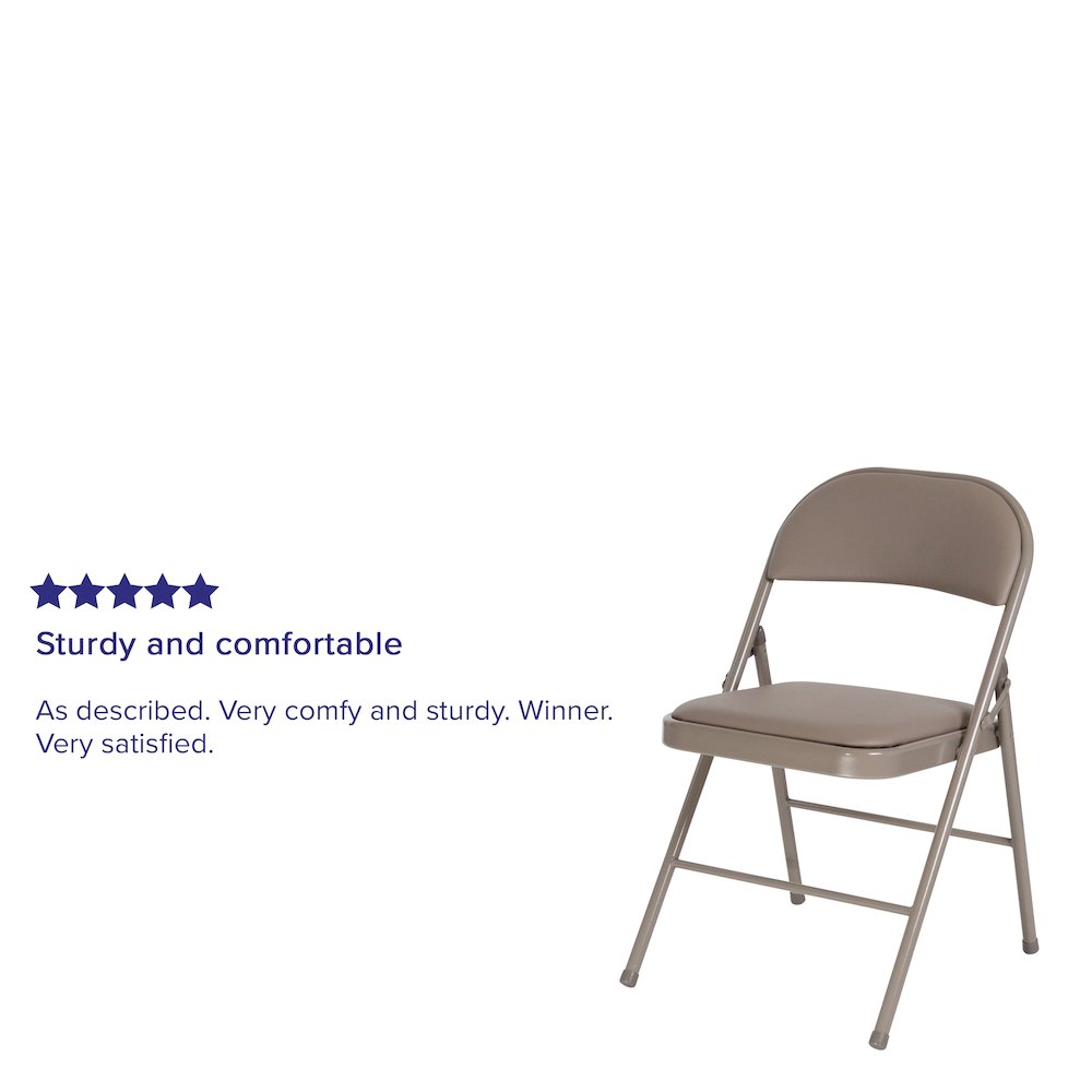 Set of 2: Padded Metal Folding Chair. Picture 5
