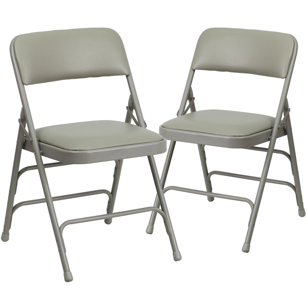 Set of 2: Padded Metal Folding Chair. Picture 3