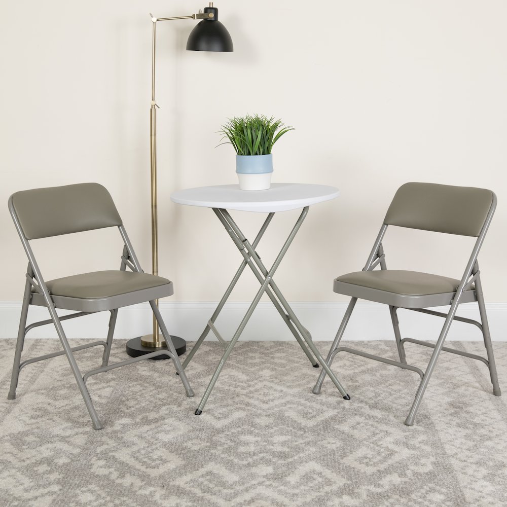 Set of 2: Padded Metal Folding Chair. Picture 2