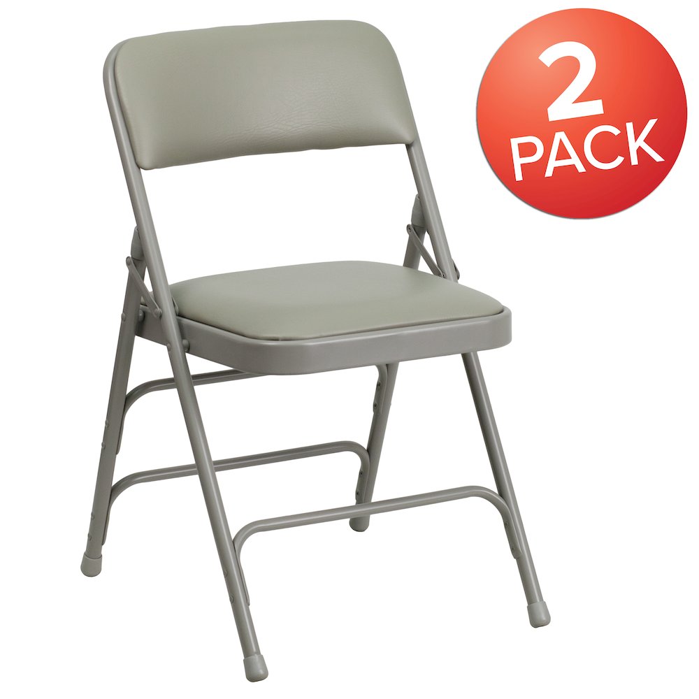 Set of 2: Padded Metal Folding Chair. Picture 1