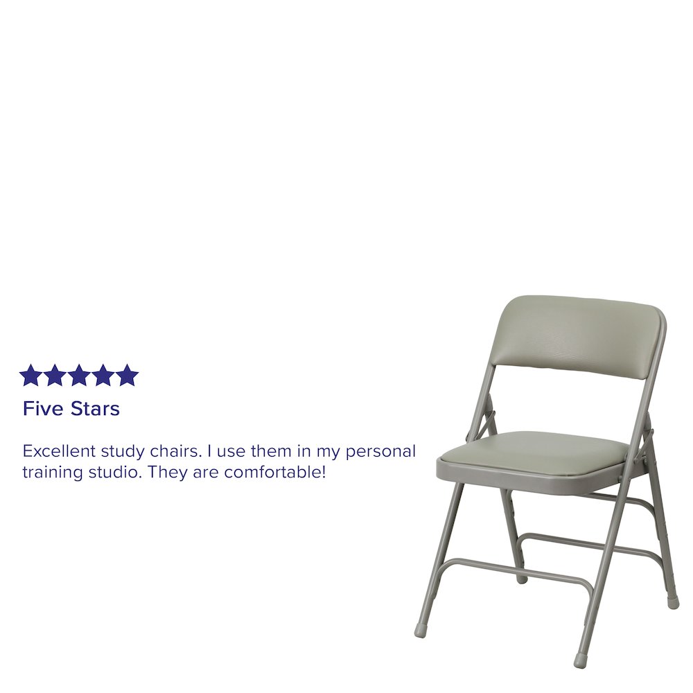 Set of 2: Padded Metal Folding Chair. Picture 5