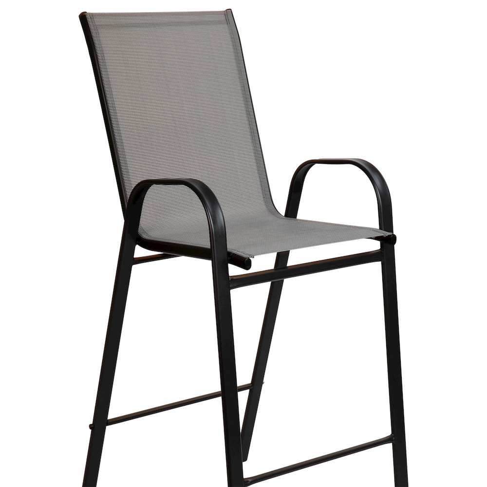 Set of 2 Sling Patio Stools for Commercial and Residential Use. Picture 9