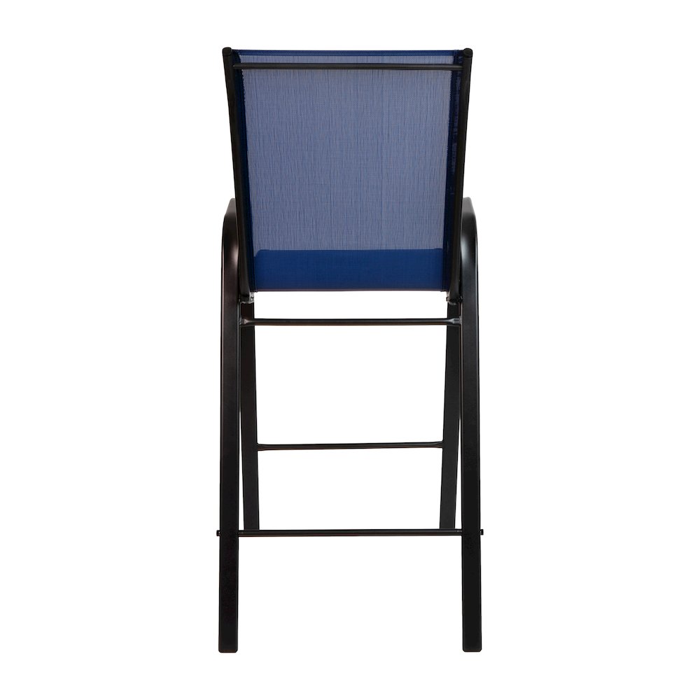 Set of 2 Sling Patio Stools for Commercial and Residential Use. Picture 8