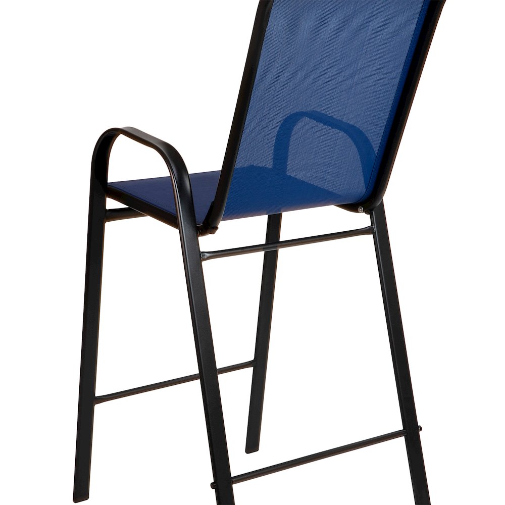 Set of 2 Sling Patio Stools for Commercial and Residential Use. Picture 13