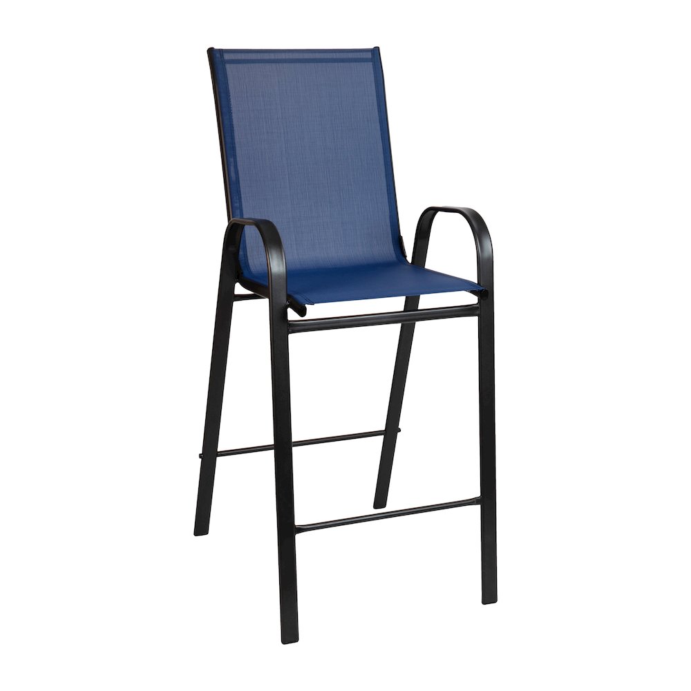 Set of 2 Sling Patio Stools for Commercial and Residential Use. Picture 10