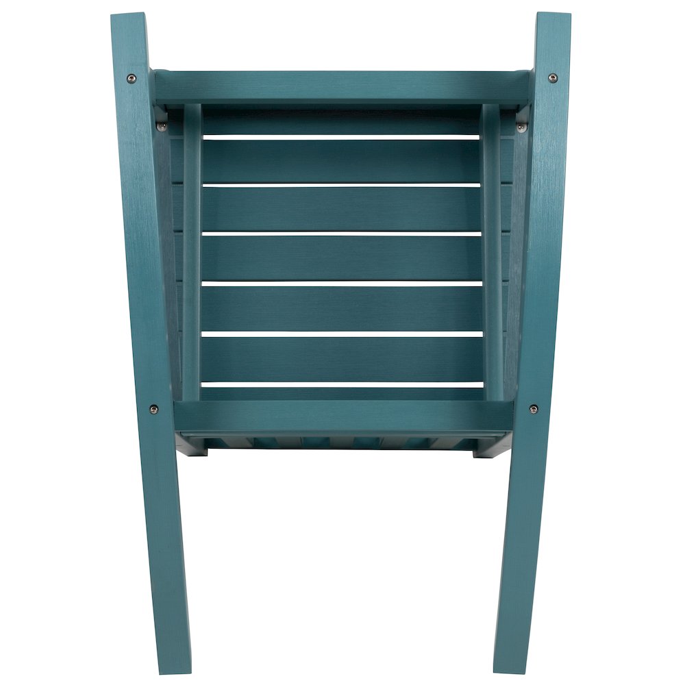 Set of 2 Winston All-Weather Rocking Chair in Teal Faux Wood. Picture 13