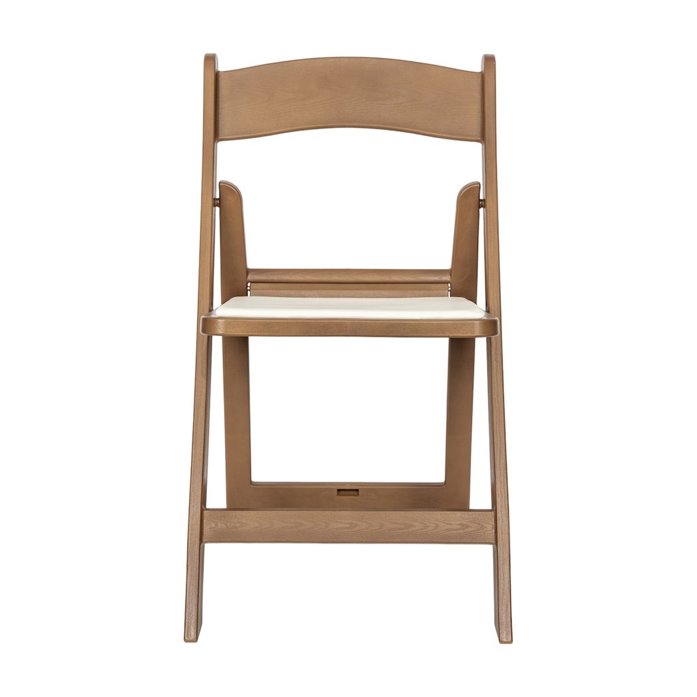 2 Pack Commercial Chestnut Lightweight Wood Look Resin Folding Event Chair. Picture 11
