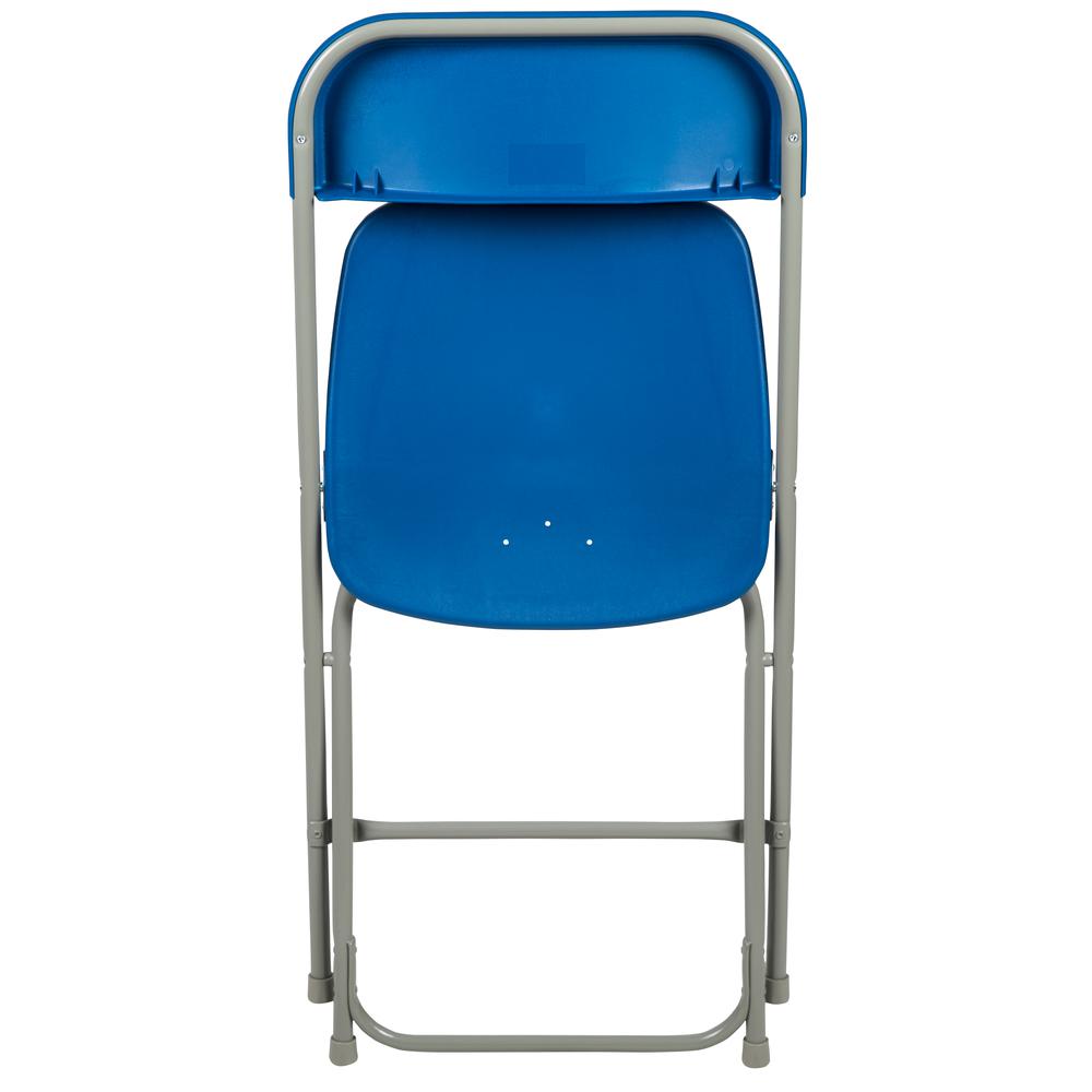 Folding Chair -  - Blue Plastic - 650LB Weight Capacity. Picture 10