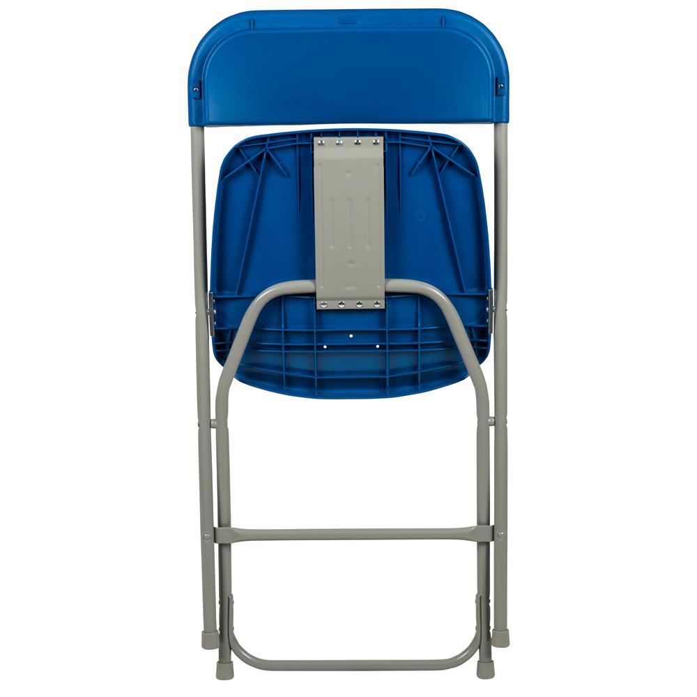Folding Chair -  - Blue Plastic - 650LB Weight Capacity. Picture 11