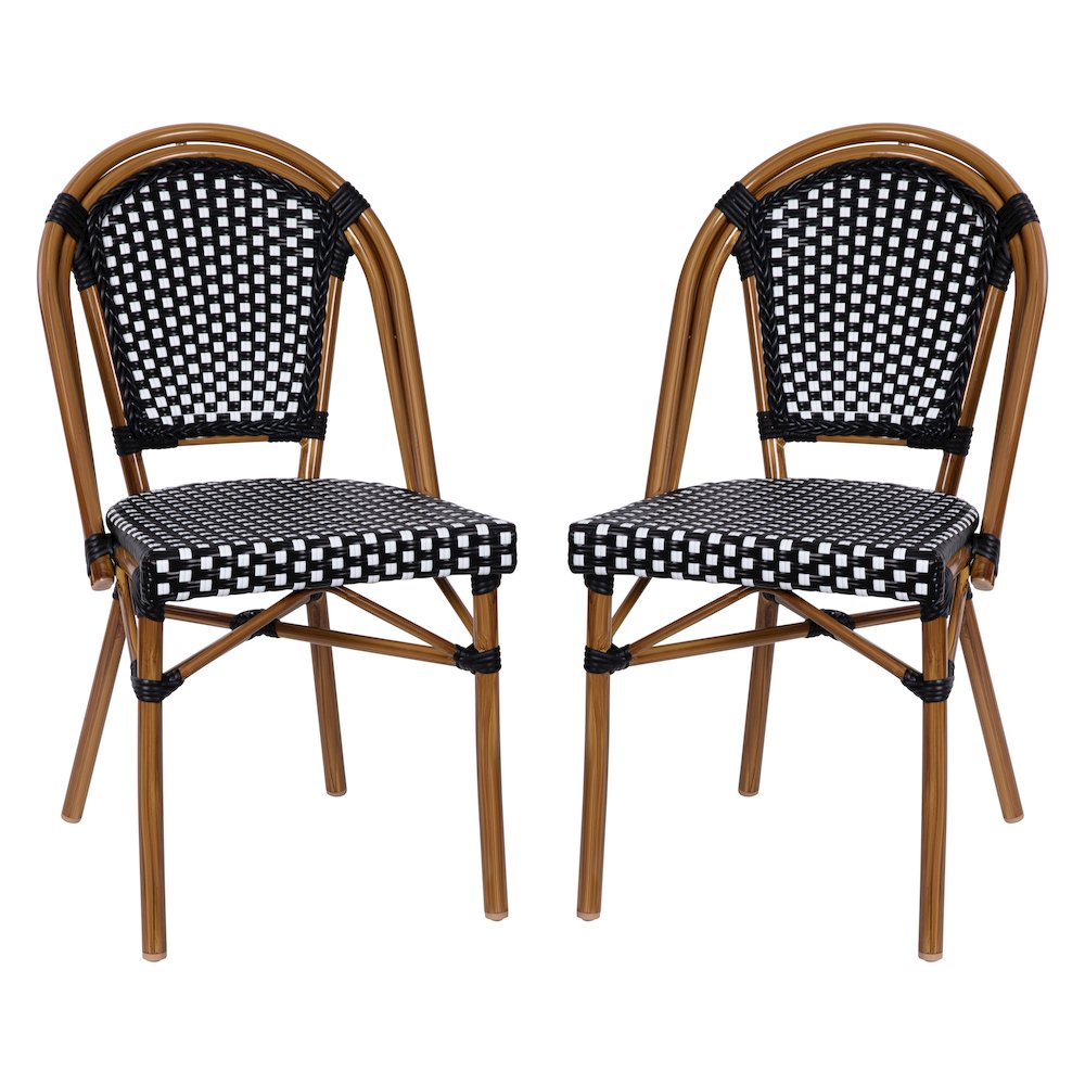Classic Commercial Grade Indoor/Outdoor French Bistro Chair, Set of 2. Picture 3