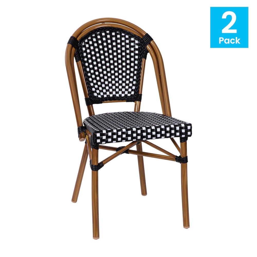 Classic Commercial Grade Indoor/Outdoor French Bistro Chair, Set of 2. Picture 1