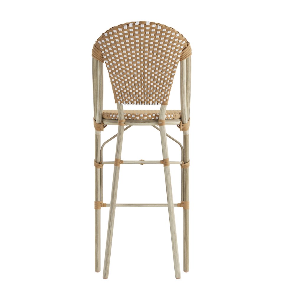 2PK Natural/White, Paris Stool. Picture 9