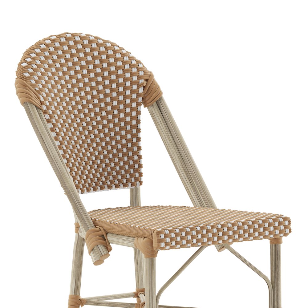 2PK Natural/White, Paris Stool. Picture 10