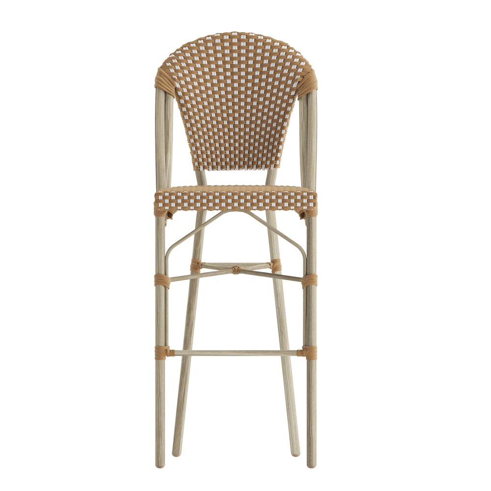 2PK Natural/White, Paris Stool. Picture 12
