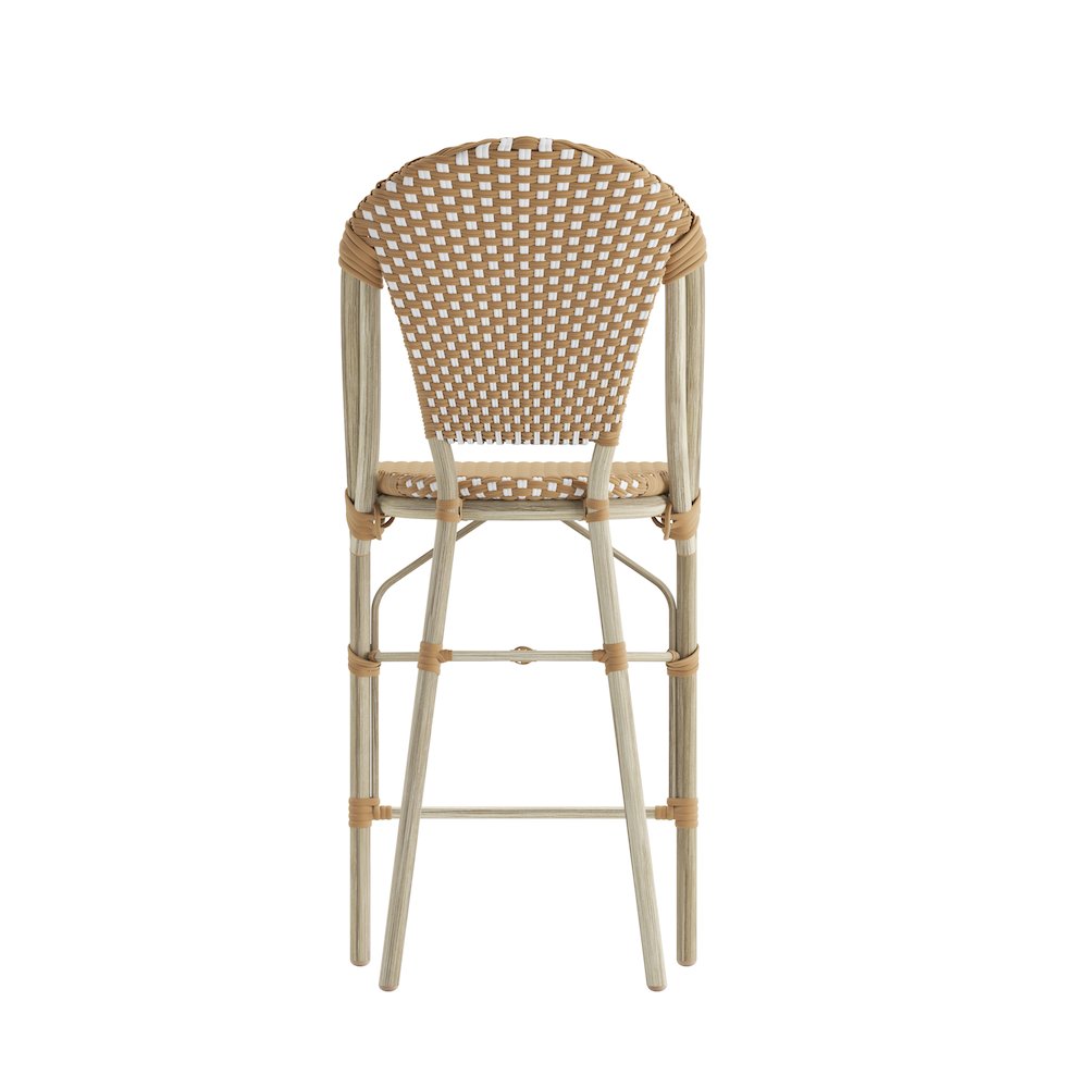 2PK Natural/White Paris Stool. Picture 9