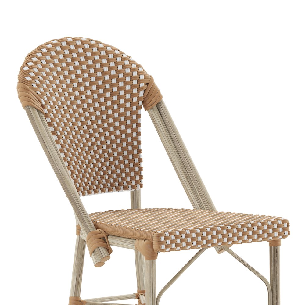 2PK Natural/White Paris Stool. Picture 10