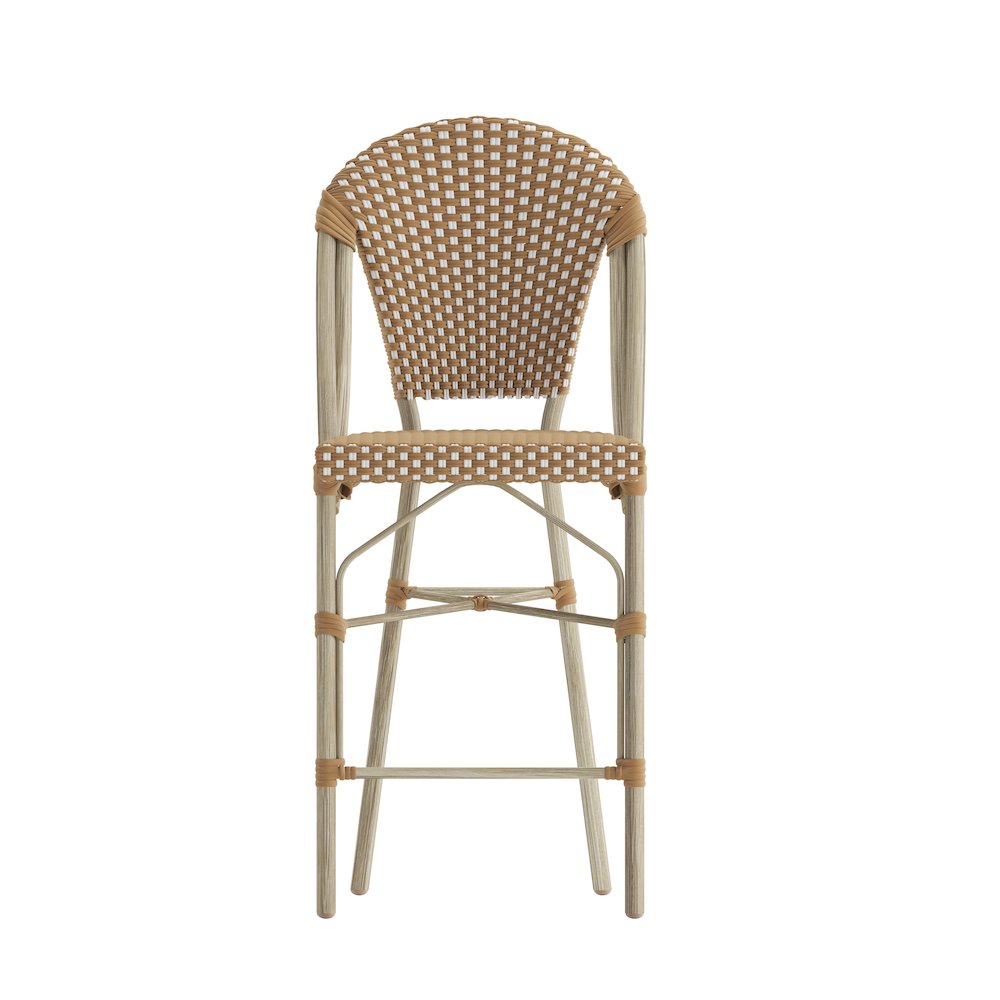 2PK Natural/White Paris Stool. Picture 12