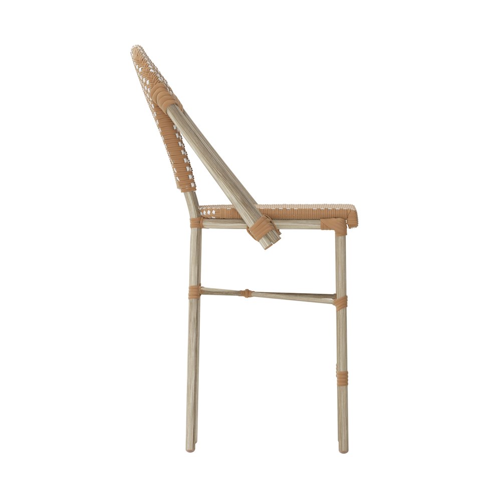 2PK Natural/White Paris Stool. Picture 11