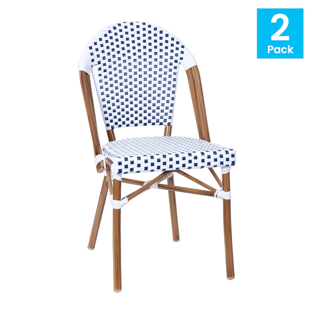 Classic Commercial Grade Indoor/Outdoor French Bistro Chair, Set of 2. Picture 1