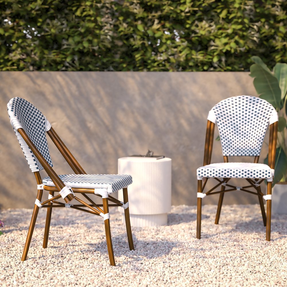 Classic Commercial Grade Indoor/Outdoor French Bistro Chair, Set of 2. Picture 8