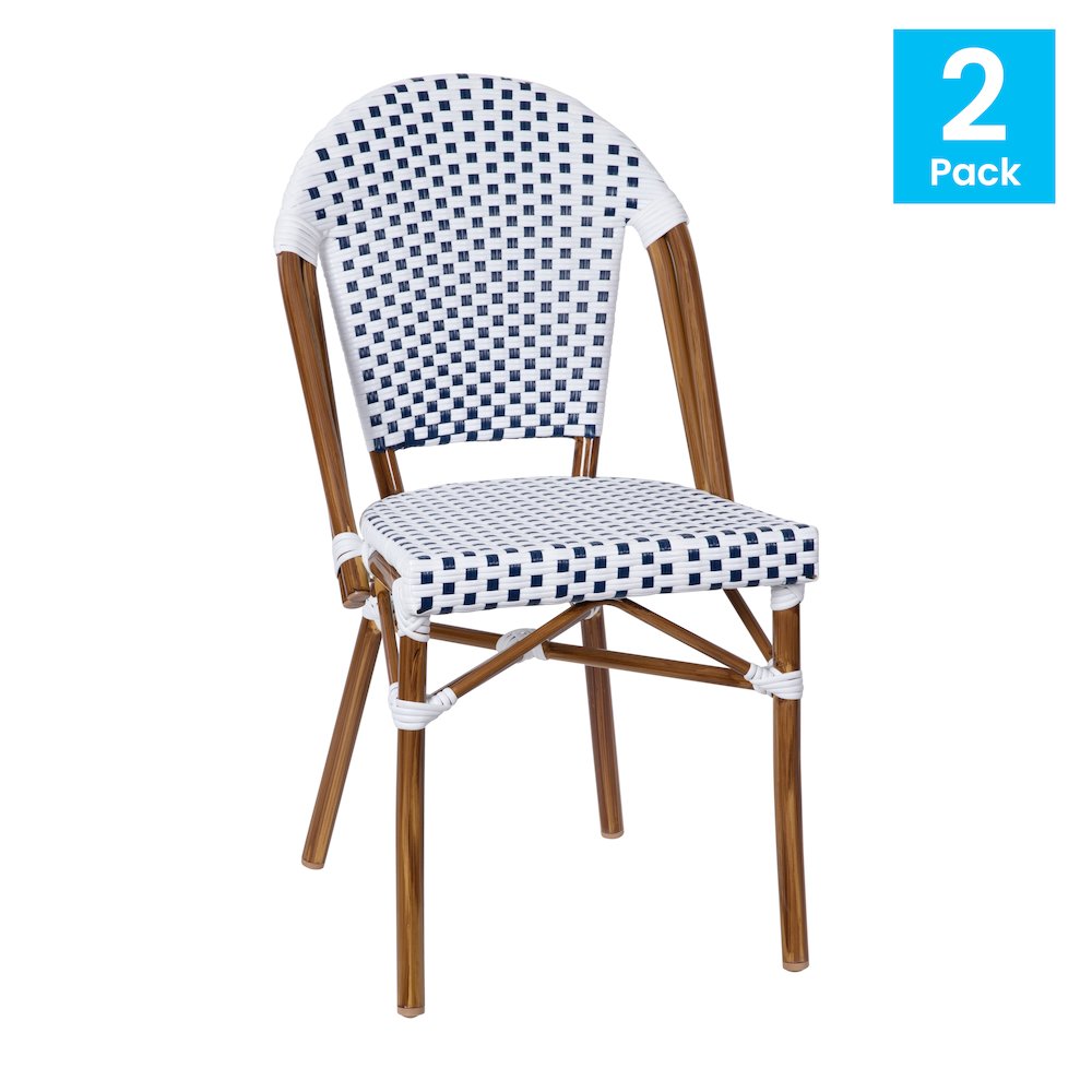 Classic Commercial Grade Indoor/Outdoor French Bistro Chair, Set of 2. Picture 1