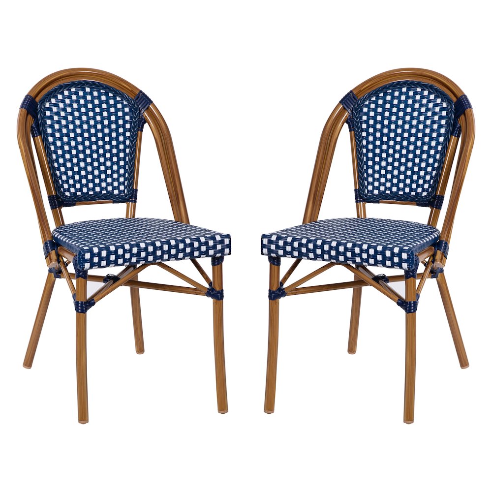 Classic Commercial Grade Indoor/Outdoor French Bistro Chair, Set of 2. Picture 3