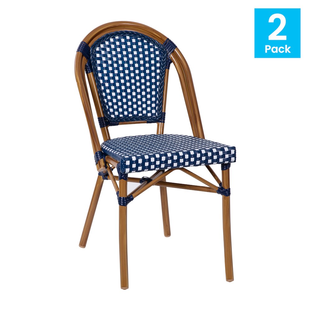 Classic Commercial Grade Indoor/Outdoor French Bistro Chair, Set of 2. Picture 1